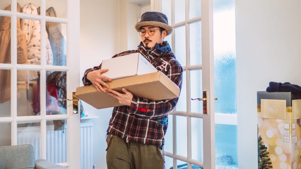 Man with packages